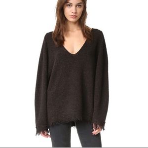 NWOT Free People Irresistible V Black Sweater